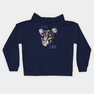 wild life fossa Kids Hoodie